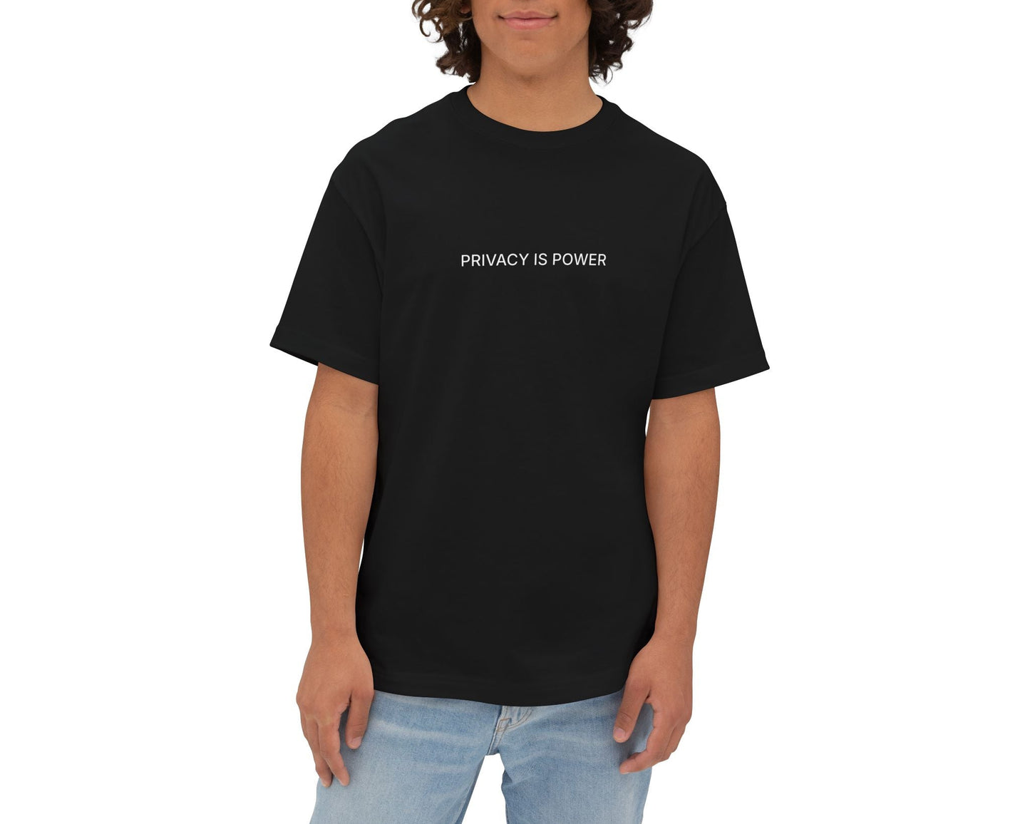 Privacy Is Power Boxy Tee — Minimalist Statement T‑Shirt