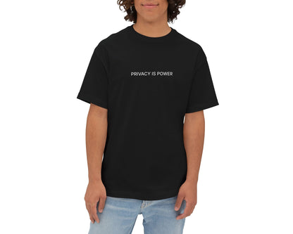 Privacy Is Power Boxy Tee — Minimalist Statement T‑Shirt