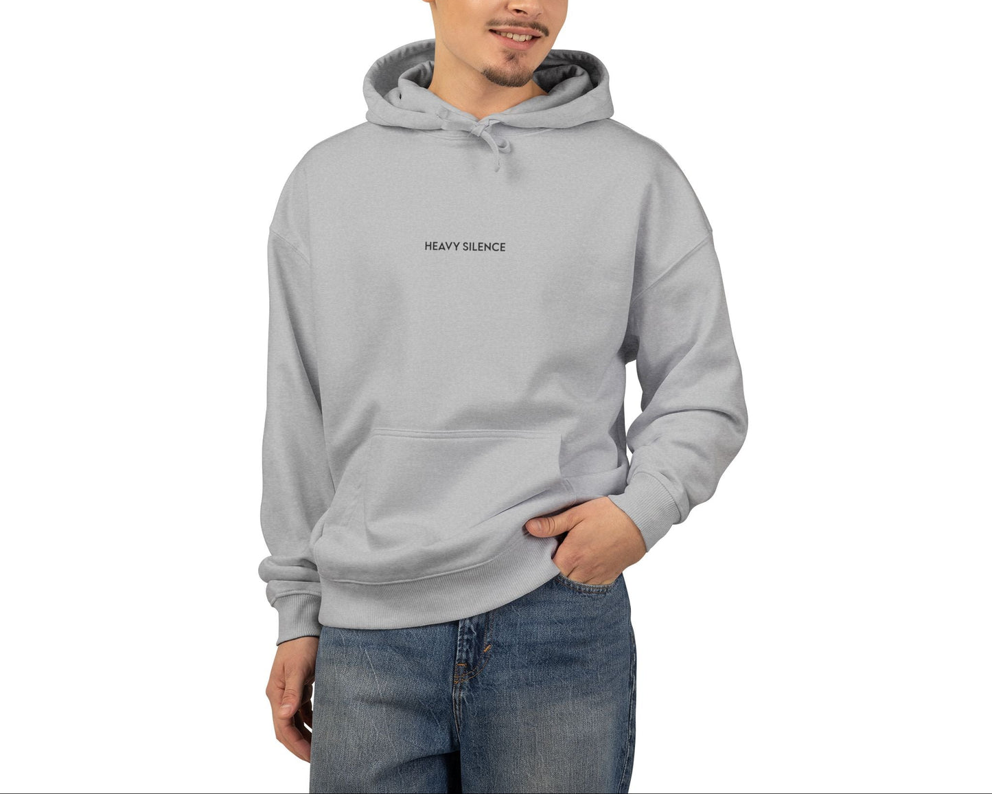 Minimalist "Happy Camper" Organic Relaxed Hoodie