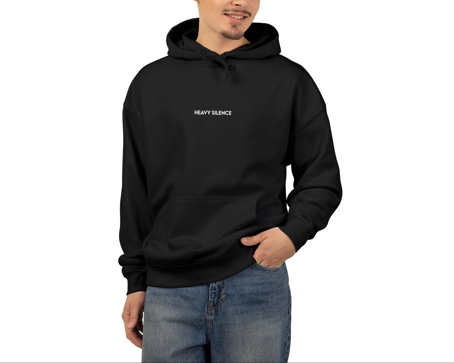 Minimalist "Happy Camper" Organic Relaxed Hoodie
