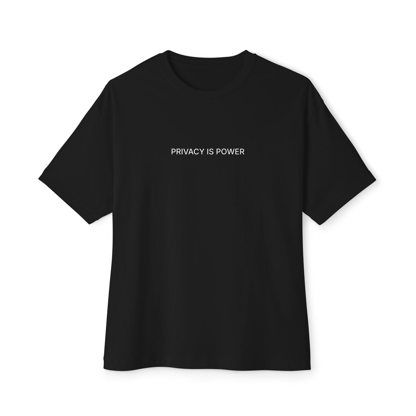 Privacy Is Power Boxy Tee — Minimalist Statement T‑Shirt