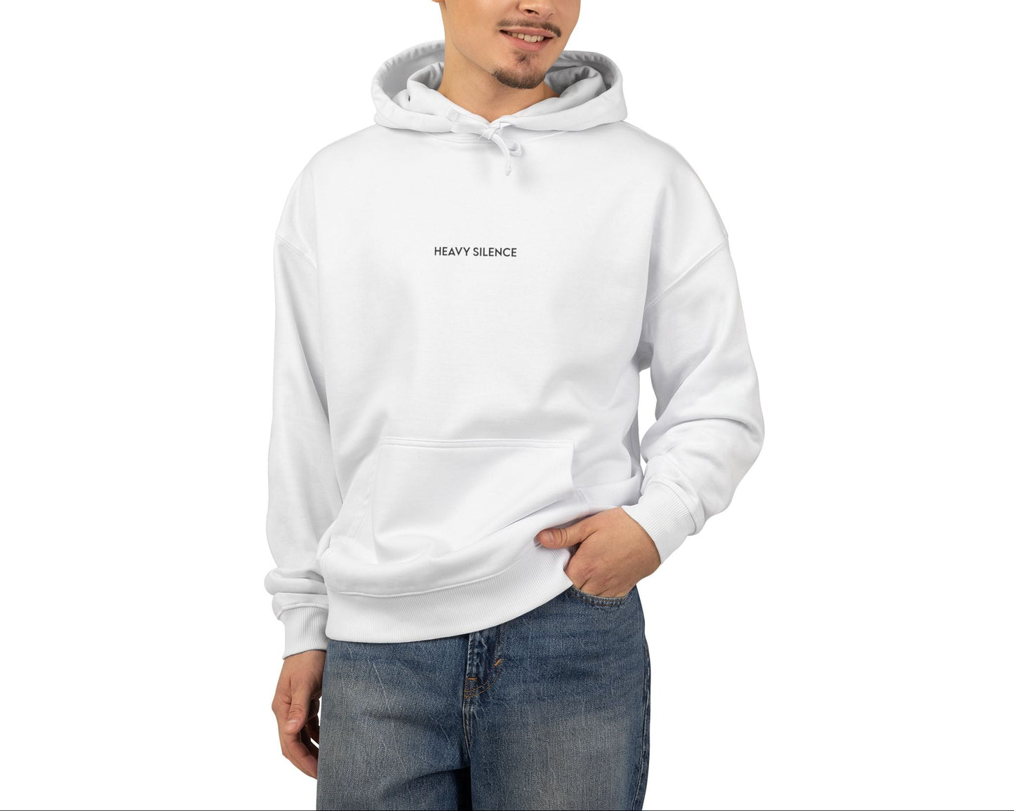 Minimalist "Happy Camper" Organic Relaxed Hoodie